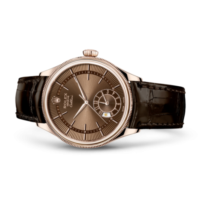 50525 チェリーニ デュアルタイム 39mm、18 ct エバーローズゴールド、ポリッシュ仕上げ