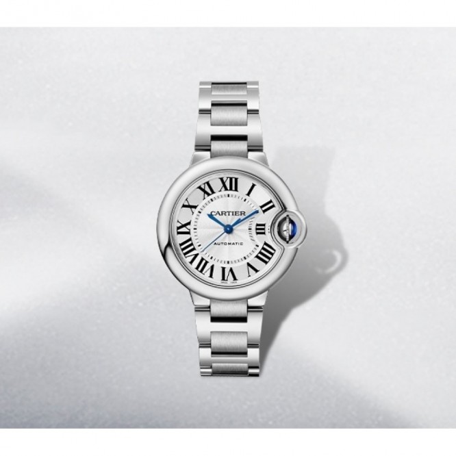 CARTIER Ballon Bleuシリーズのレディースメカニカルウォッチ 33mm
