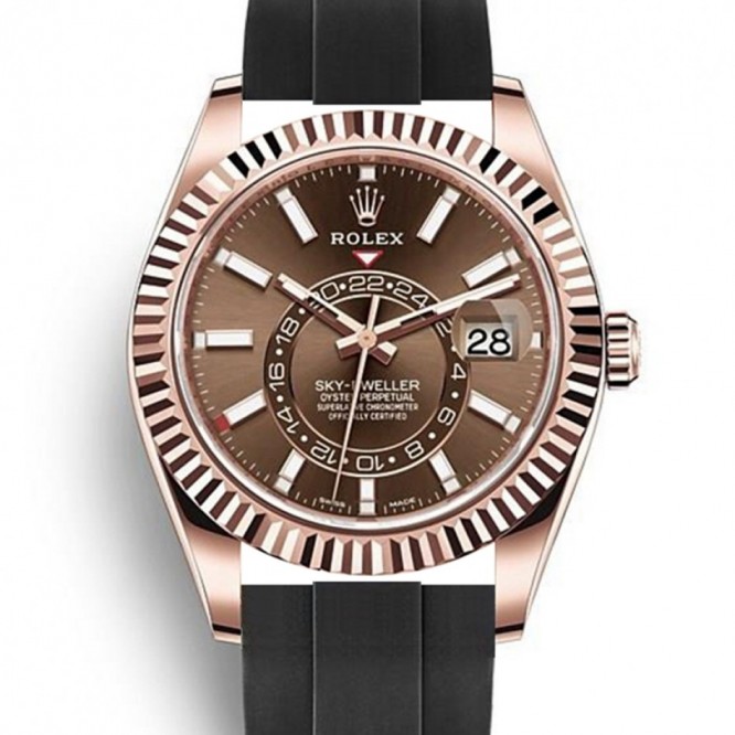 326235 スカイドゥエラー オイスター、42 mm、エバーローズゴールド