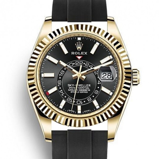 326238 スカイドゥエラー オイスター、42 mm、イエローゴールド