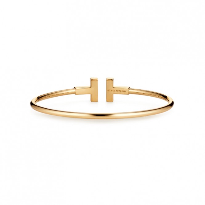 ★新品★Tiffany ティファニー ダイヤモンド ワイヤー ブレスレット 18K ゴールド GRP07784