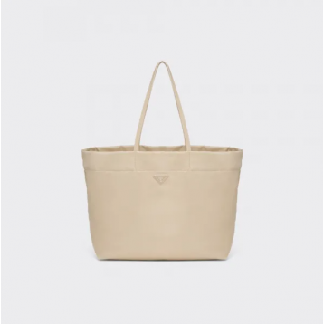 ☆大人気新作☆PRADA プラダ Re Nylon xサフィアーノレザー トートバッグ サンドベージュ 1BG107_RV44_F0F24_V_YOX