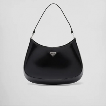 ☆大人気新作☆PRADA プラダ クレオ ブラッシュドレザー ショルダーバッグ ブラック 1BC499_ZO6_F0002_V_OOO