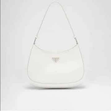 ☆大人気新作☆PRADA プラダ クレオ ブラッシュドレザー ショルダーバッグ ホワイト 1BC499_ZO6_F0009_V_OOO