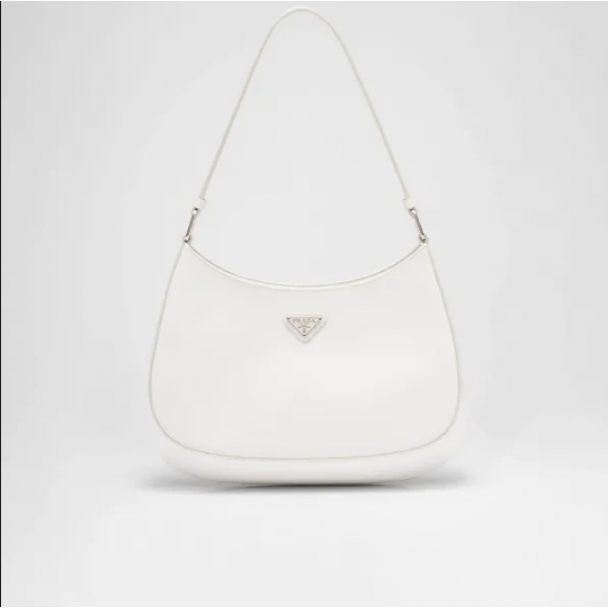 ☆大人気新作☆PRADA プラダ クレオ ブラッシュドレザー ショルダーバッグ ホワイト 1BC499_ZO6_F0009_V_OOO