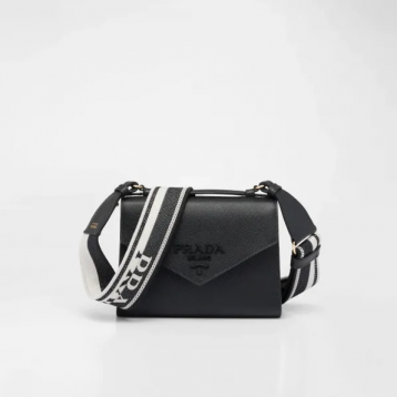 ☆大人気新作☆PRADA プラダ サフィアーノレザー ショルダーバッグ ブラック 1BD317_2ERX_F0002_V_3O3