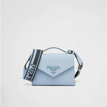 ☆大人気新作☆PRADA プラダ サフィアーノレザー ショルダーバッグ ライトブルー 1BD317_2ERX_F02TG_V_3O3