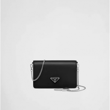 ☆大人気新作☆PRADA プラダ ブラッシュドレザー ショルダーバッグ ブラック 1BD307_ZO6_F0002_V_5OO