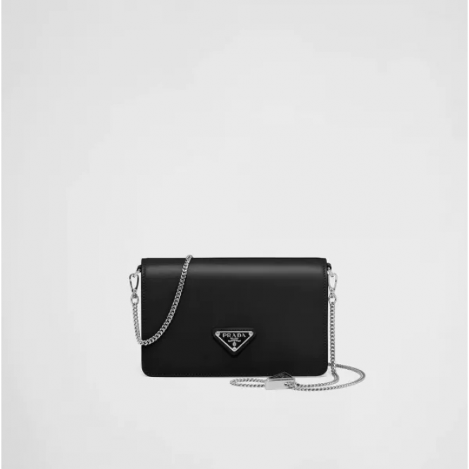 ☆大人気新作☆PRADA プラダ ブラッシュドレザー ショルダーバッグ ブラック 1BD307_ZO6_F0002_V_5OO