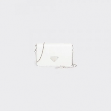 ☆大人気新作☆PRADA プラダ ブラッシュドレザー ショルダーバッグ ホワイト 1BD307_ZO6_F0009_V_5OO