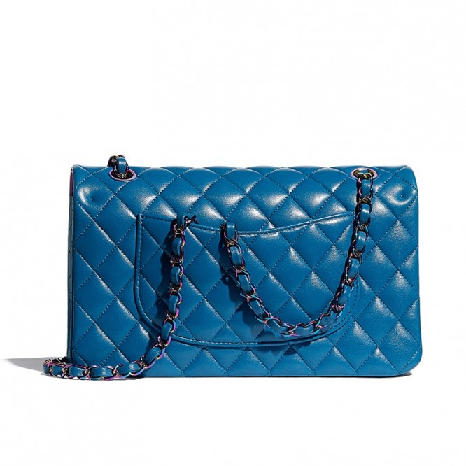 【希少♡人気の☆シャネル】CHANEL シャネル クラシック ハンドバッグ ブルー A01112 B05187 NA117
