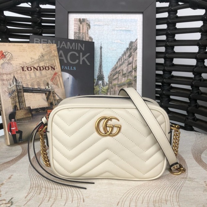 Gucci〔GGマーモント〕 キルティング ミニバッグ448065