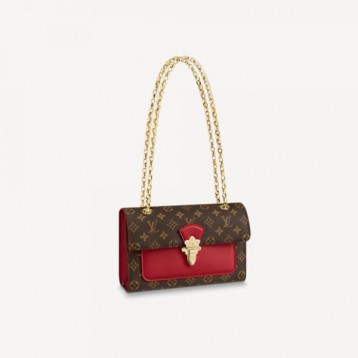 【最後の1点】LOUIS VUITTON VICTOIRE ヴィクトワール ウィメンズ チェーンバッグ スリーズ レッド M41731