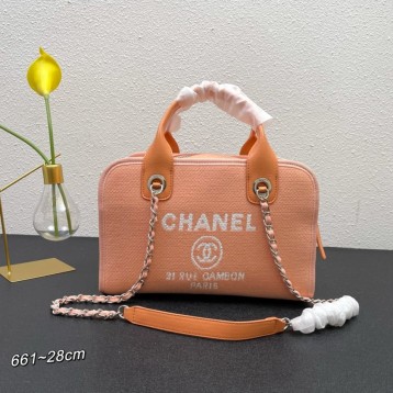 CHANELビーチキャンバスバッグキャンバストートショッピングバッグ