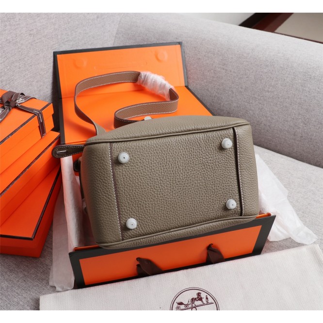 ★超入手困難★HERMES エルメス Lindy Mini リンディ ミニ ハンドバッグ ショルダーバッグ グレー H079086CK18-1