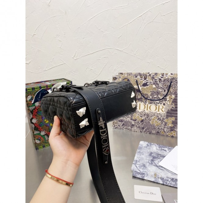 Dior バッグ《LADY DIOR MY ABCDIOR》ブラック カナージュ   M0538BCAL_M900