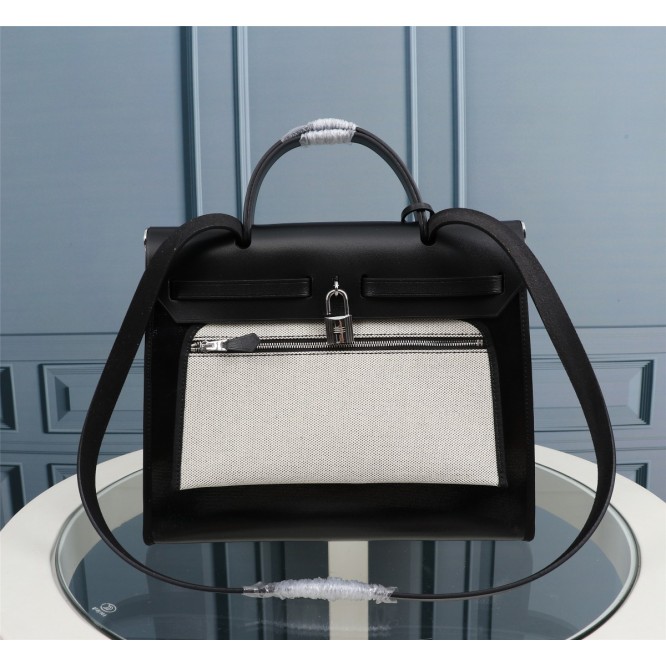 【直営店買付】HERMES エルメス Herbag Zip エールバッグ・ジップ31 Retourneキャンバス H072069CKAA
