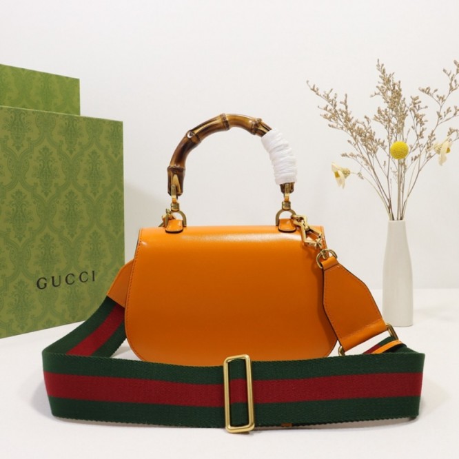 Gucci〔グッチ バンブー 1947〕 スモール トップハンドルバッグ ‎675797 