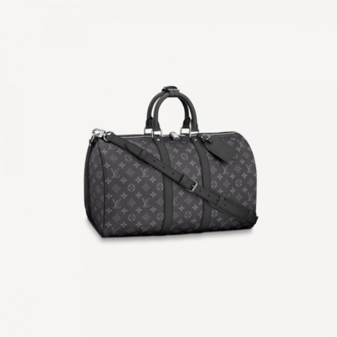 【完売間近】LOUIS VUITTON キーポル・バンドリエール 45 モノグラム・エクリプス ソフトラゲージ ダッフルバッグ M40569