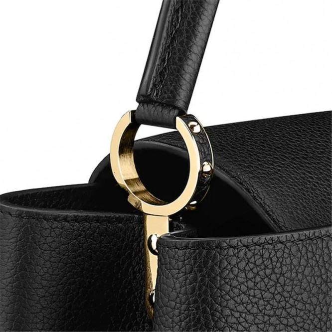 LOUIS VUITTON の黒いハンドバッグ M48864