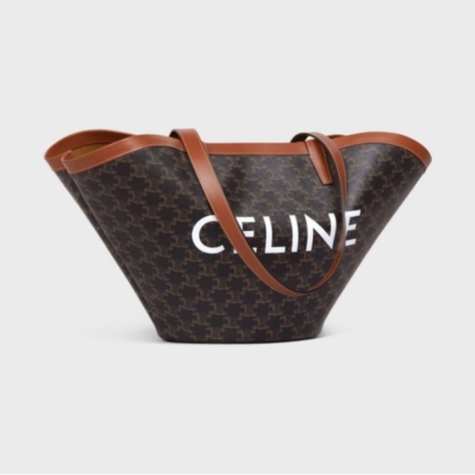 【CELINE】ミディアムバシネットバッグ トリオンフ ブラック