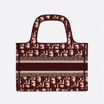 【DIOR】 ディオール オブリーク 刺繍 ブックトートミニバッグ 【DIOR】 ディオール オブリーク 刺繍 ブックトートミニバッグ