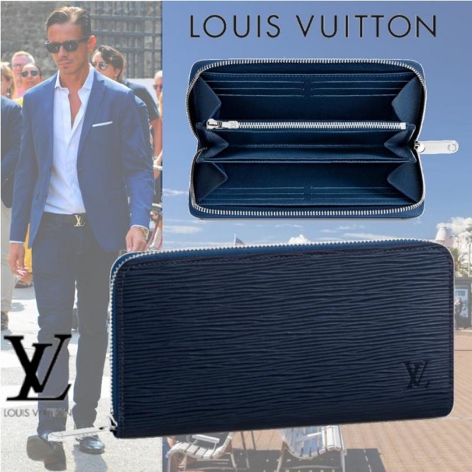 ☆新品LOUIS VUITTON(ルイヴィトン) ラウンドファスナー長財布 エピ ジッピーオーガナイザー ネイビー