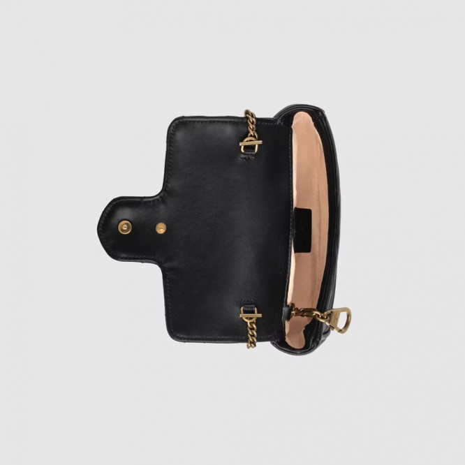 【レアに入荷☆】GUCCI グッチ 〔GGマーモント〕キルティングレザー スーパーミニバッグ 476433 DTDCT 1000