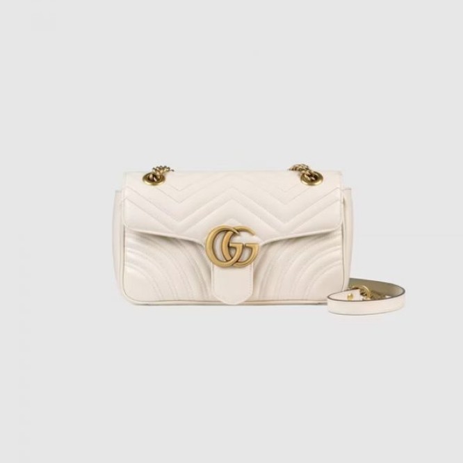 【芸能人愛用☆】GUCCI グッチ 〔GGマーモント〕キルティング スモール ショルダーバッグ ‎‎443497 DTDIT 9022