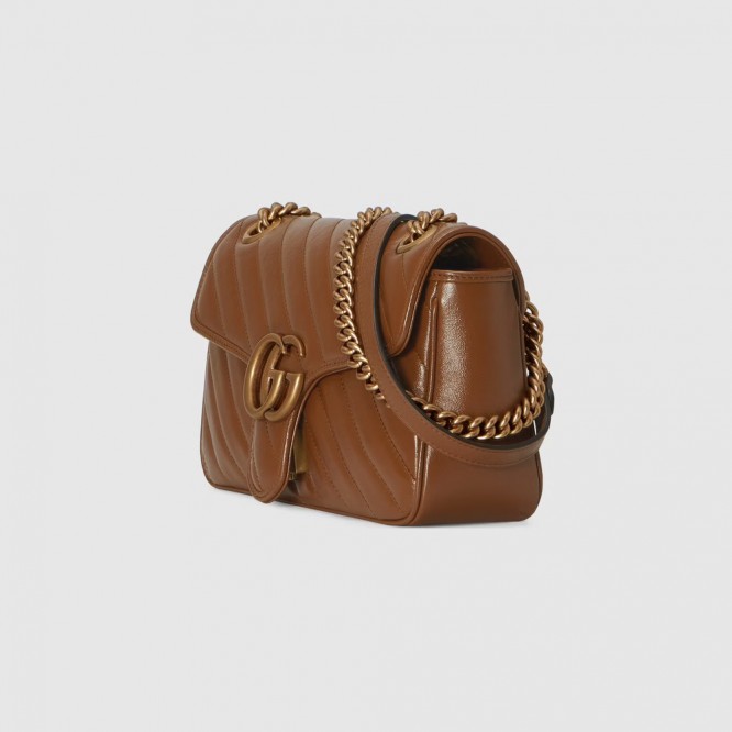 【芸能人愛用☆】GUCCI グッチ 〔GGマーモント〕キルティング スモール ショルダーバッグ ‎‎443497 0OLFT 2535