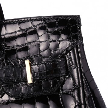 ★新品★HERMES エルメス バーキン クロコダイル BIRKIN ハンドバッグ ブラック ★新品★HERMES エルメス バーキン クロコダイル BIRKIN ハンドバッグ ブラック