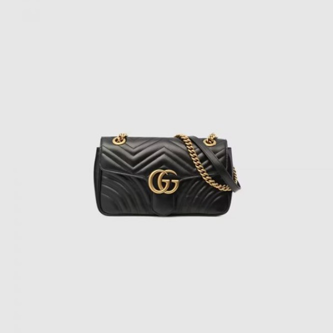【芸能人愛用☆】GUCCI グッチ 〔GGマーモント〕キルティング スモール ショルダーバッグ ‎‎443497 DTDIT 1000