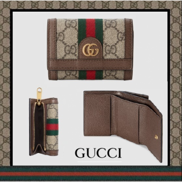 Gucci・〔オフィディア〕GG 三つ折り ウォレット財布
