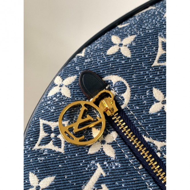  Louis Vuitton ループ 半月型 デニム バゲットバッグM81166
