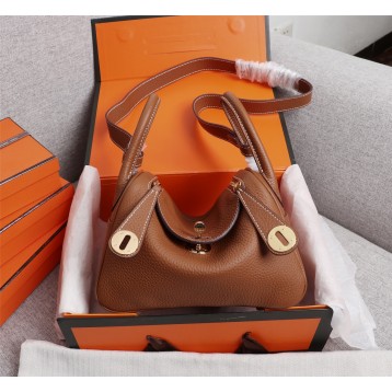 ★超入手困難★HERMES エルメス Lindy Mini リンディ ミニ ハンドバッグ ショルダーバッグ ブラウン H079086CK18-2 ★超入手困難★HERMES エルメス Lindy Mini リンディ ミニ ハンドバッグ ショルダーバッグ ブラウン H079086CK18-2