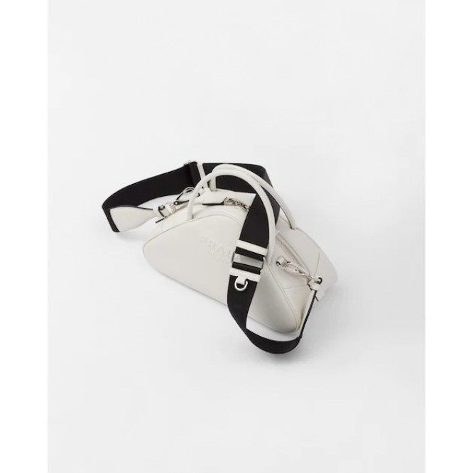 ☆大人気新作☆PRADA プラダ ホワイト レザー トップハンドルバッグ 1BB082_2BYA_F0009_V_NEO