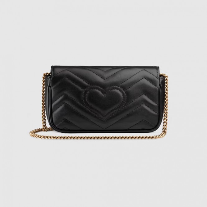 【レアに入荷☆】GUCCI グッチ 〔GGマーモント〕キルティングレザー スーパーミニバッグ 476433 DTDCT 1000