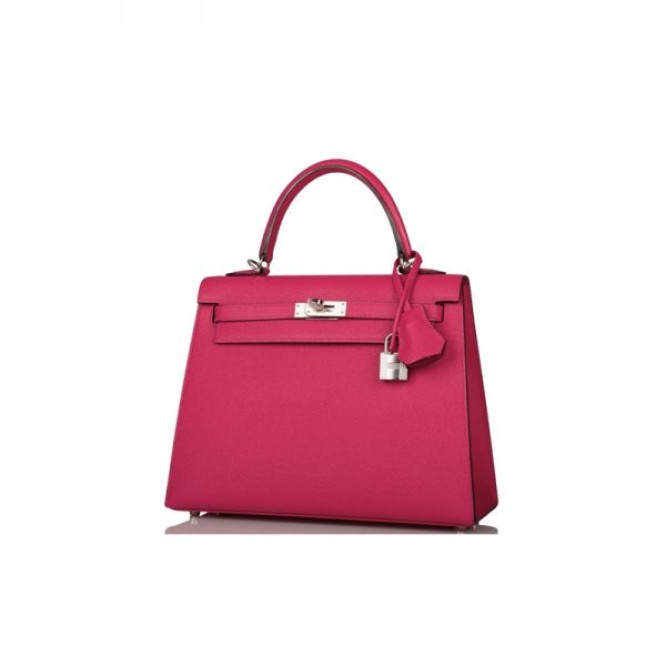 【0111更新】HERMES エルメス Kelly ケリー エプソン マゼンタ シルバー金具 MiniKelly ミニケリー 19cm/20cm/25cm