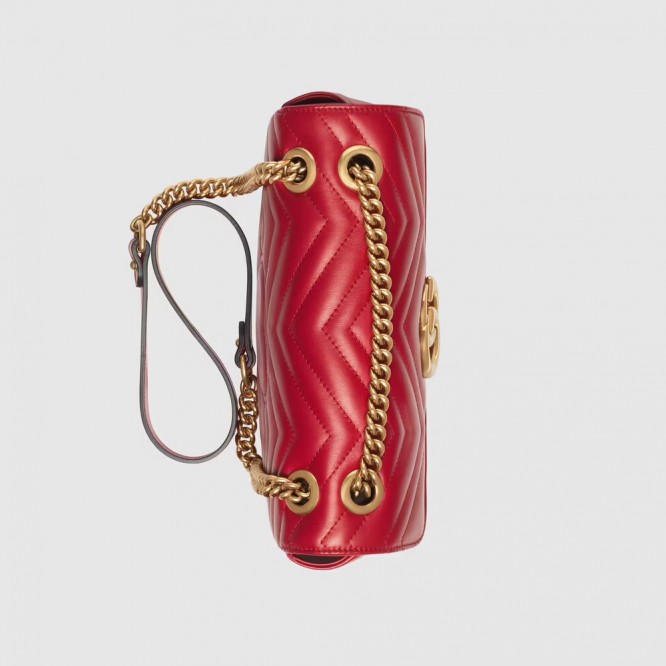 【芸能人愛用☆】GUCCI グッチ 〔GGマーモント〕キルティング スモール ショルダーバッグ 443497 DTDIT 6433