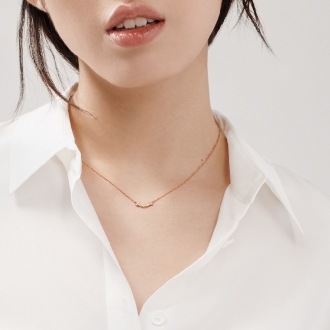 ★1129新品★Tiffany ティファニー T スマイル（ミニ） ペンダント 63843385