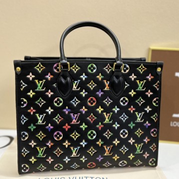 LV onthe カラープリント ショッピングバッグ トートバッグ