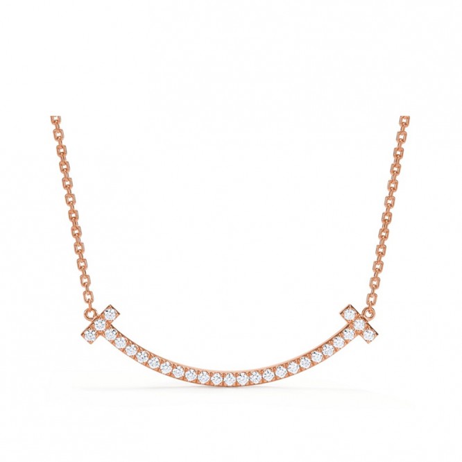 ★1129新品★Tiffany ティファニー T ミディアム スマイル ペンダント 67513290