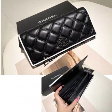 ChaneL・レザー コンチネンタルウォレット 財布 折財布