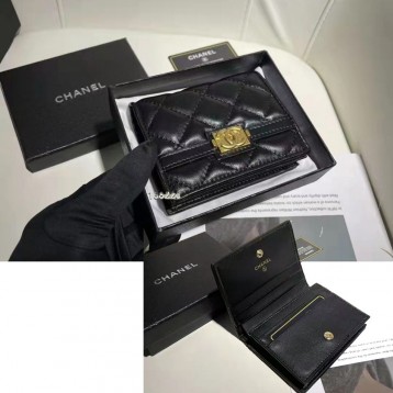 ChaneL・レザー コンチネンタルウォレット 財布 折財布