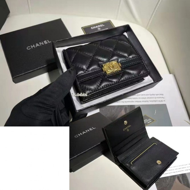 ChaneL・レザー コンチネンタルウォレット 財布 折財布