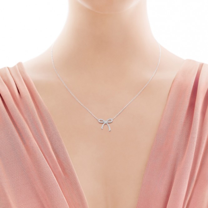 ★1129新品★Tiffany ティファニー ボウ ペンダント GRP02370