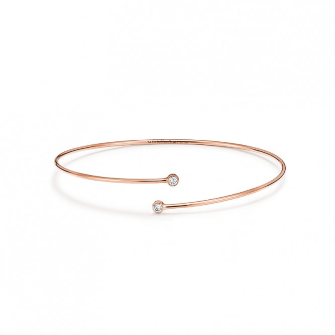 ★高品質・1203新品★Tiffany ティファニー エルサ・ペレッティ™ ダイヤモンド フープ シングルロウ バングル GRP09660