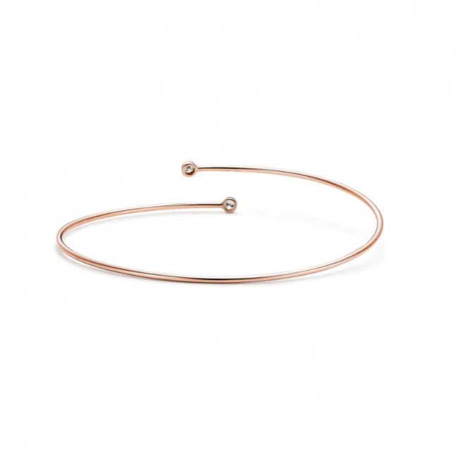★高品質・1203新品★Tiffany ティファニー エルサ・ペレッティ™ ダイヤモンド フープ シングルロウ バングル GRP09660
