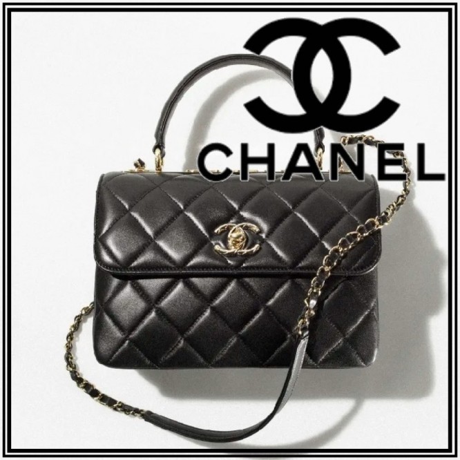 【CHANEL】トップハンドル フラップバッグ A92236