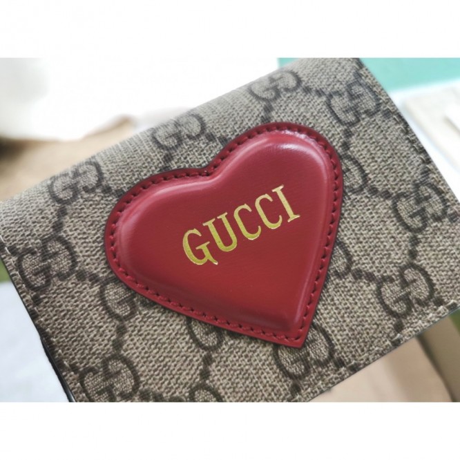 Gucciハート モチーフ付き カードケース ウォレット648848